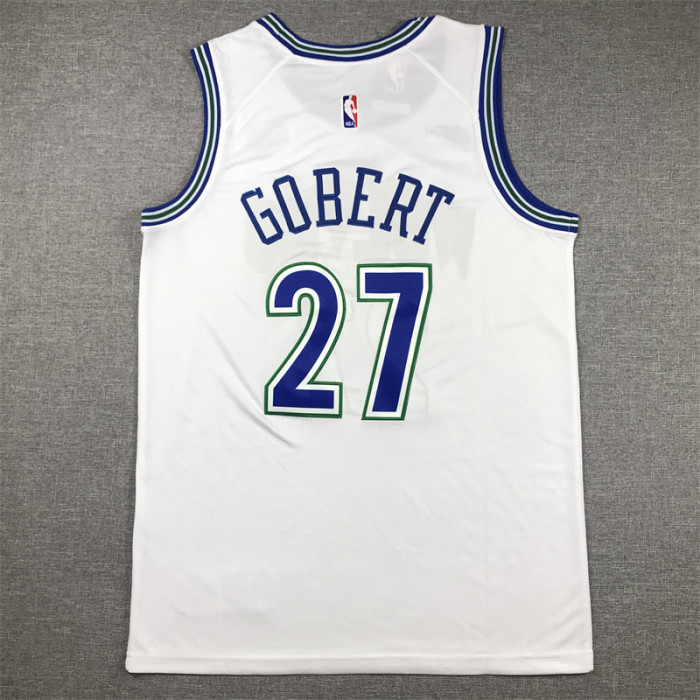 Minnesota Timberwolves 27 GOBERT White NBA Jersey Basketball Shirt