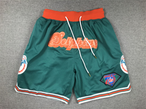 with Pocket Miami Dolphins Green NFL Shorts