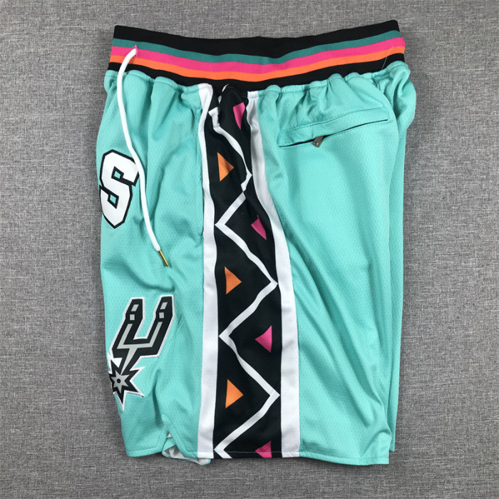 with Pocket San Antonio Spurs Basketball Shorts Green NBA Shorts