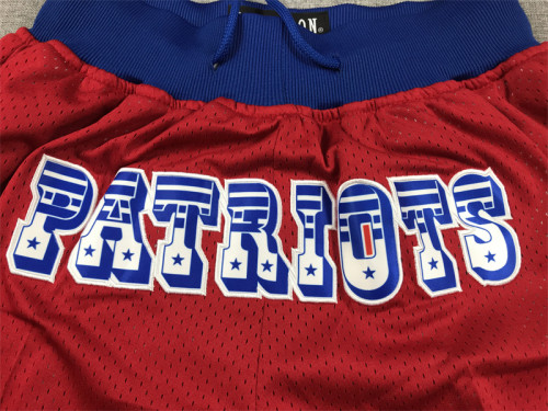 with Pocket New England Patriots Red NFL Shorts