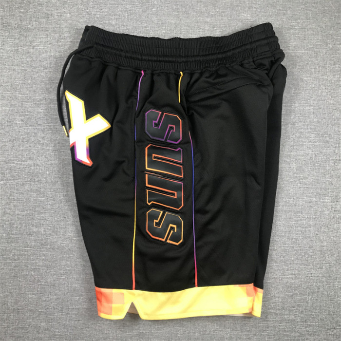 with Pocket Statement Eidition Phoenix Suns NBA Shorts Black Basketball Shorts