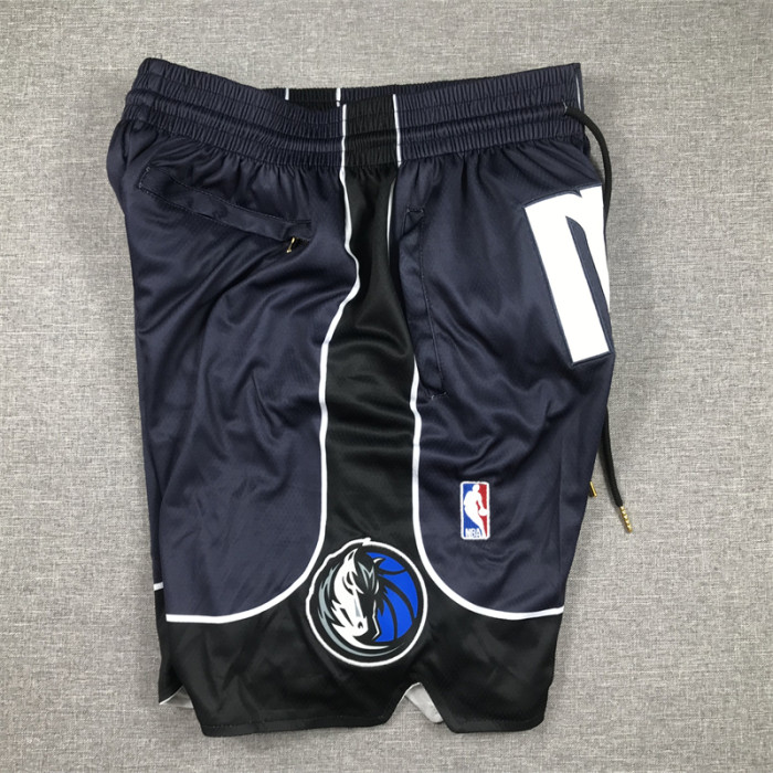 with Pocket Statement Edition Dallas Mavericks Dark Blue NBA Shorts Basketball Shorts