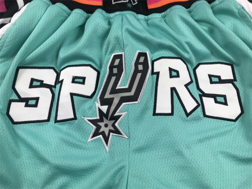 with Pocket San Antonio Spurs Basketball Shorts Green NBA Shorts