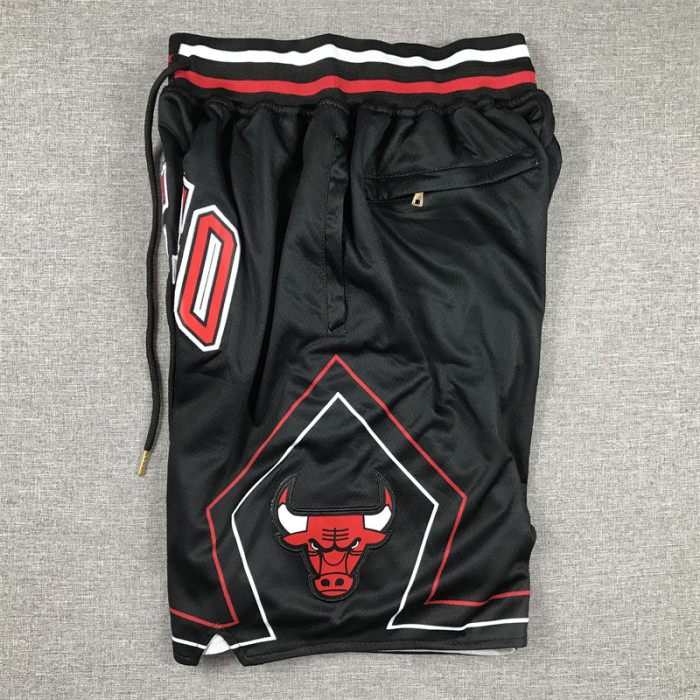 with Pocket Chicago Bulls NBA Shorts Black Basketball Shorts