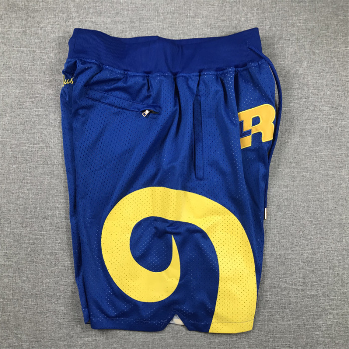 with Pocket Los Angeles Rams Blue NFL Shorts