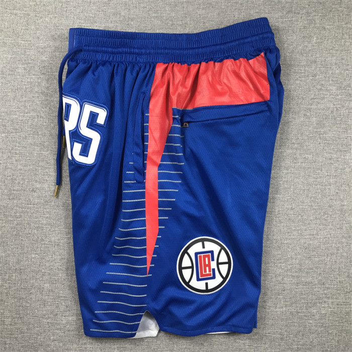 with Pocket Los Angeles Clippers NBA Shorts Blue Basketball Shorts
