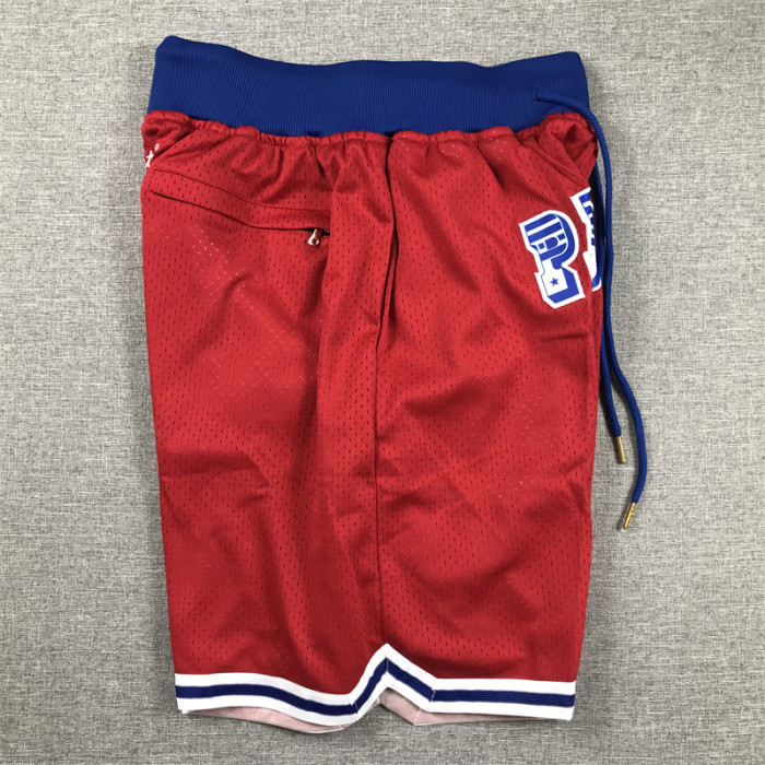 with Pocket New England Patriots Red NFL Shorts