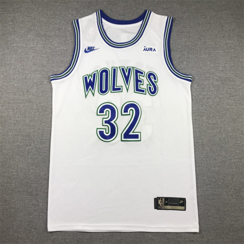 Minnesota Timberwolves 32 TOWNS White NBA Jersey Basketball Shirt
