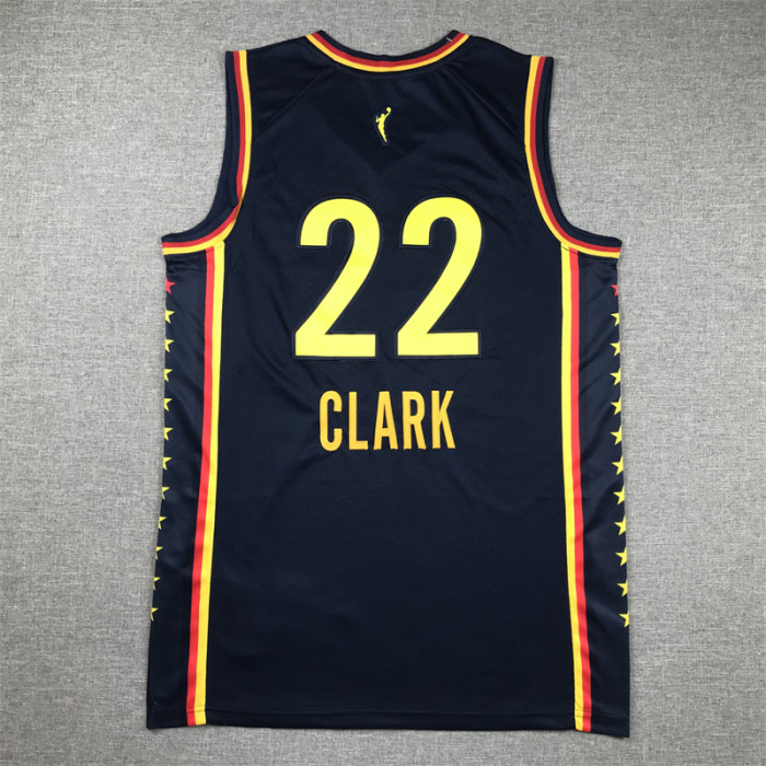 Indiana Fever 22 CLARK Dark Blue NBA Jersey Basketball Shirt