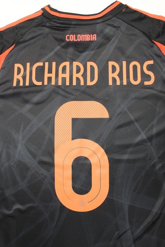 Fan Version Colombia 2024 RICHARD RIOS 6 Away Soccer Jersey Camisetas de Futbol