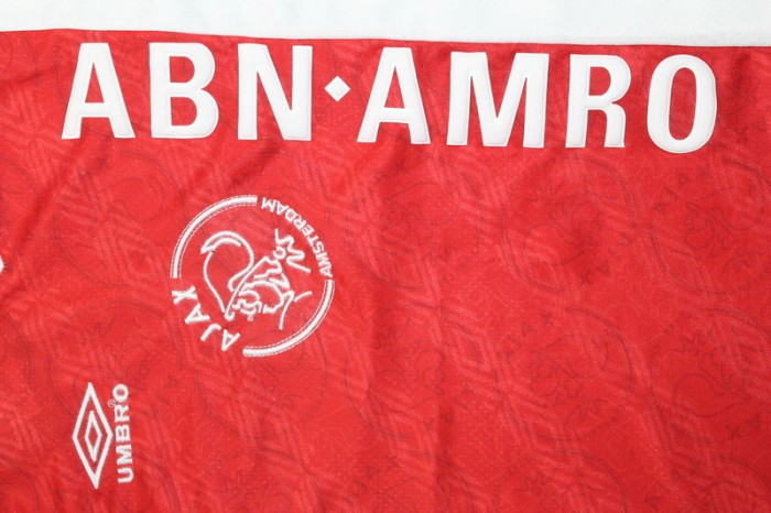 Retro Jersey 1994-1995 Ajax Home Soccer Jersey Vintage Football Shirt
