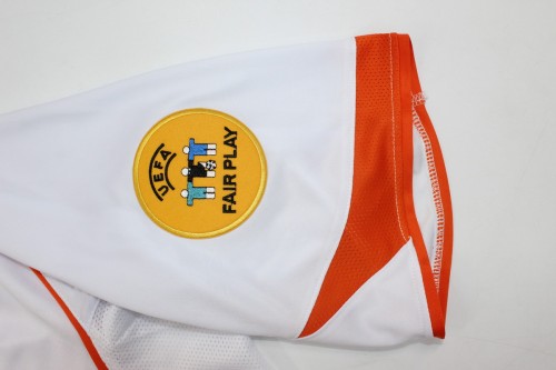 with Patch Retro Jersey 2004 Netherlands DAVID 8 Away White Soccer Jersey Vintage Holland Football Shirt