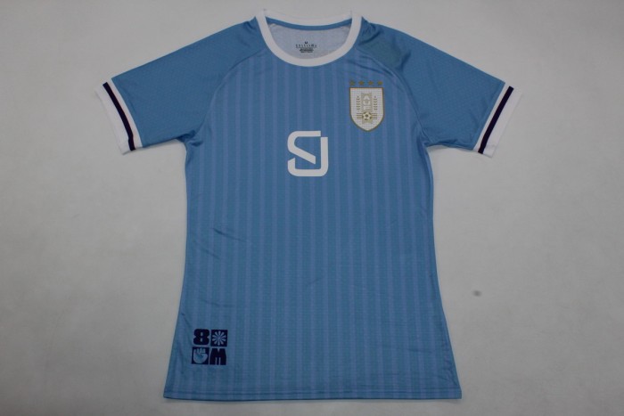 Fan Version Uruguay 2024 D.NUNEZ 9 Home Soccer Jersey Football Shirt