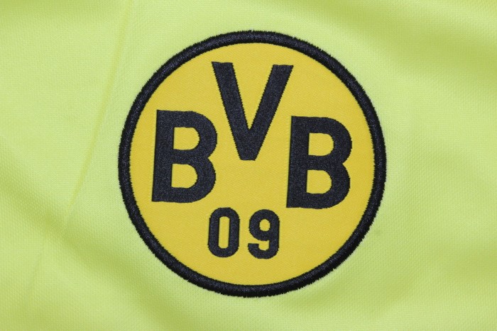 with League Patch Retro Jersey 1997-1998 Borussia Dortmund Home Soccer Jersey Vintage BVB Football Shirt
