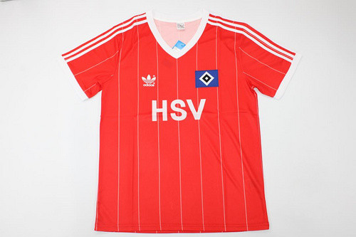 Retro Jersey 1983-1984 HSV Hamburg SV Home Soccer Jersey Hamburger Vintage Football Shirt