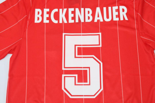 Retro Jersey 1983-1984 HAMBURGER BECKENBAUER 5 Home Soccer Jersey Vintage HSV Hamburg SV Football Shirt