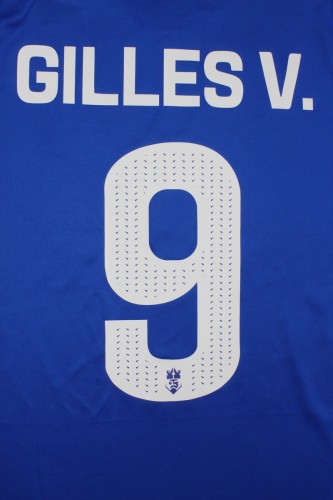 with League Patch Fans Version 2024-2025 El Barrio GILLES V. 9 Home Soccer Jersey Football Shirt