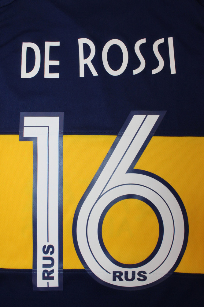 Retro Jersey 2019-2020 Boca Juniors DE ROSSI 16 Home Soccer Jersey Vintage Football Shirt