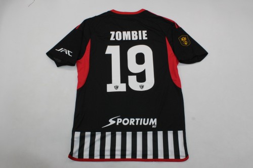 with League Patch Fan Version 2024-2025 Cuervos ZOMBIE 19 Home Soccer Jersey Football Shirt