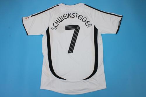 Retro Jersey 2006 Germany SCHWEINSTEIGER 7 Home Soccer Jersey Vintage Football Shirt