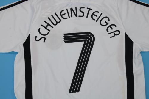 Retro Jersey 2006 Germany SCHWEINSTEIGER 7 Home Soccer Jersey Vintage Football Shirt