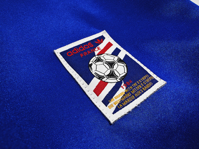 Retro Jersey 1984 France Champions Version Home Soccer Jersey Vintage Football Shirt