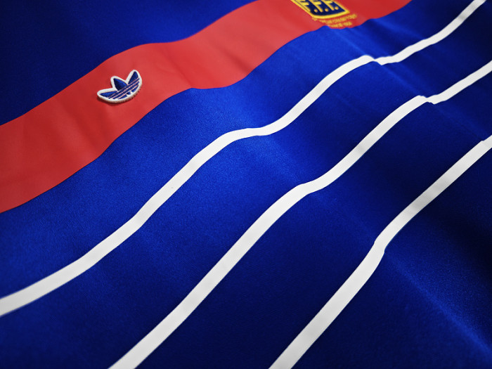 Retro Jersey 1984 France Champions Version Home Soccer Jersey Vintage Football Shirt