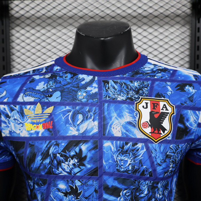 Player Version Japan 2024 Blue Seven Dragon Ball Version Soccer Jersey Football Shirt