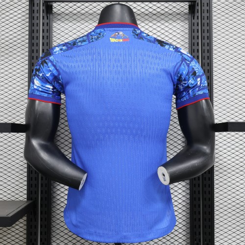 Player Version Japan 2024 Blue Seven Dragon Ball Version Soccer Jersey Football Shirt