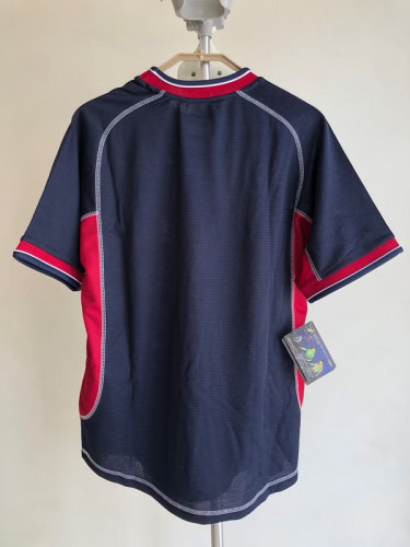 Retro Jersey 2001-2002 Manchester United Third Away Dark Blue Soccer Jersey Vintage Football Shirt