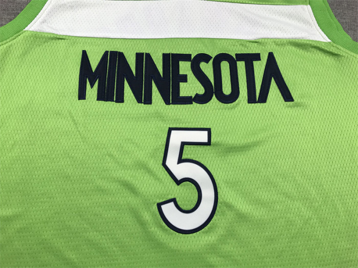 City Edition Minnesota Timberwolves 5 EDWARDS Green NBA Jersey Basketball Shirt