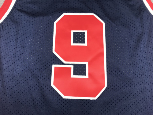 1984 Olympic Games NBA Jersey 9 Dark Blue Basketball Shirt