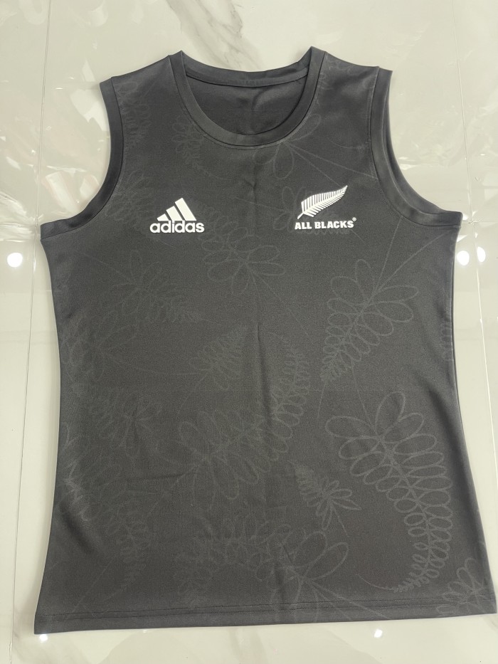2024 All Blacks Black Rugby Vest