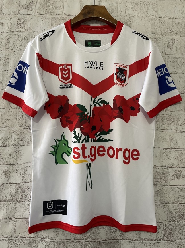 2024 St.George Illawarra Dragons NRL Rugby Jersey