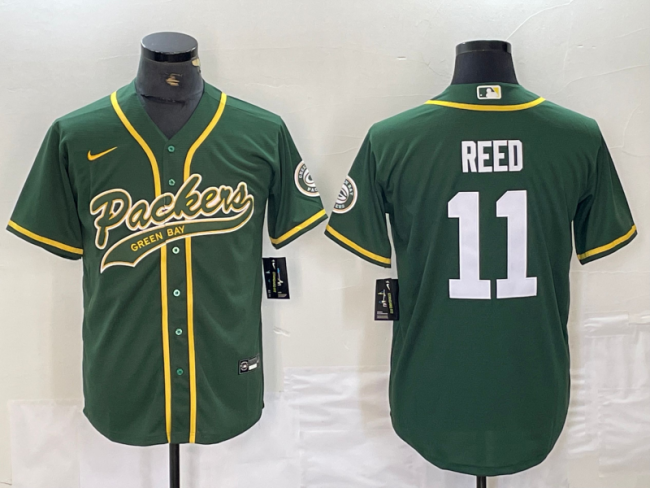 Green Bay Packers REED 11 Green NFL Jersey