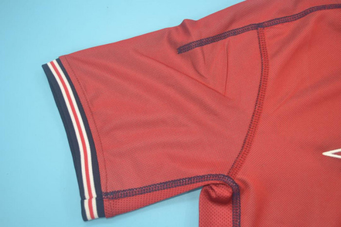 Retro Jersey England 2002 Away Blue/Red Reversible Soccer Jersey Vintage Football Shirt