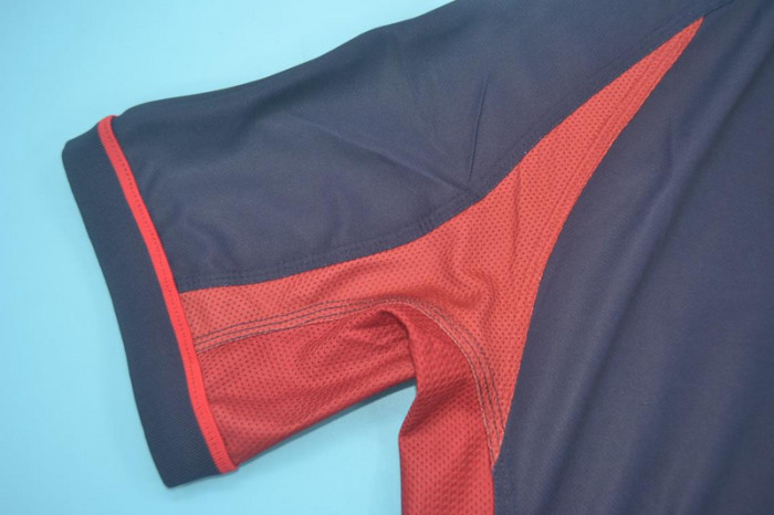 Retro Jersey England 2002 Away Blue/Red Reversible Soccer Jersey Vintage Football Shirt