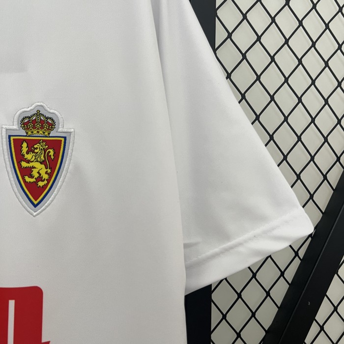 Retro Jersey 1992-1993 Real Zaragoza Home Soccer Jersey Vintage Camisetas de Futbol