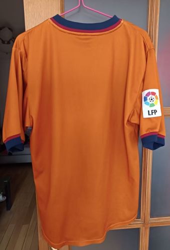 with big LFP Patch Retro Jersey 1998-2000 Barcelona Third Away Orange Soccer Jersey Vintage Football Shirt