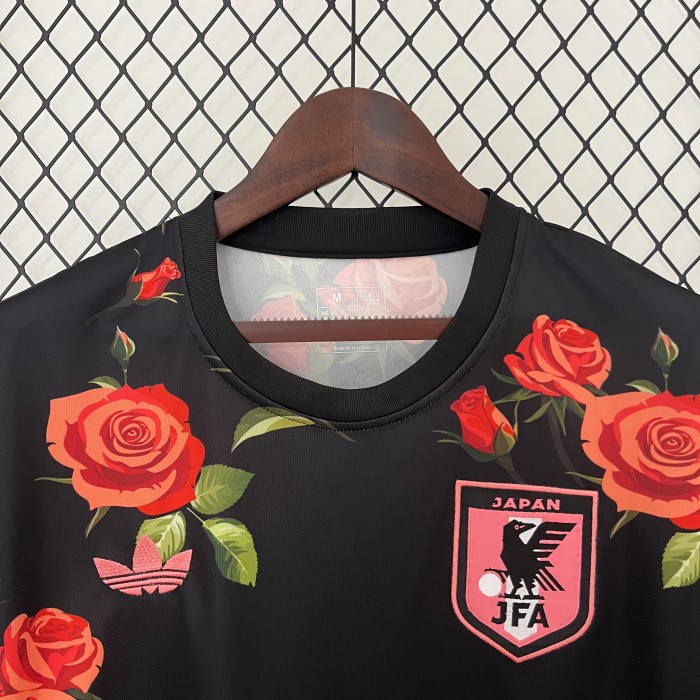 Fan Version 2024 Japan Black Rose Version Soccer Jersey Football Shirt