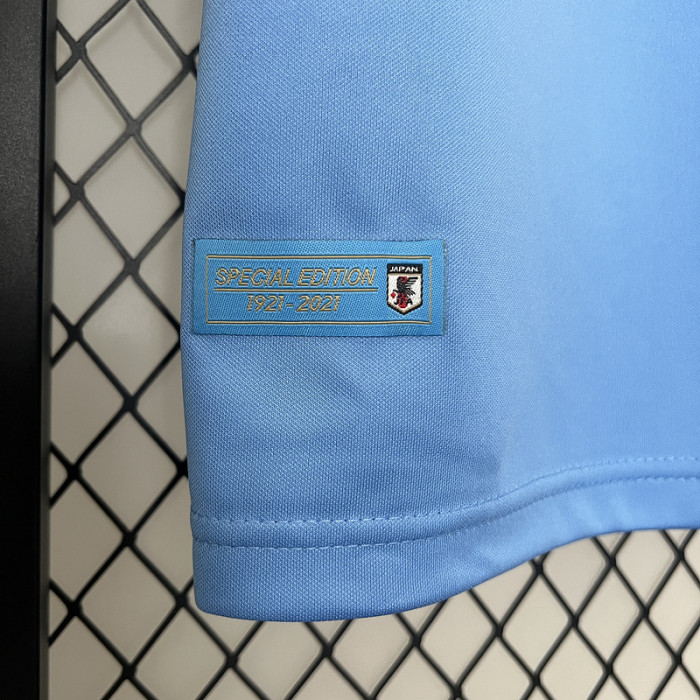 Fan Version Japan 100th Anniversary Blue Soccer Jersey Football Shirt