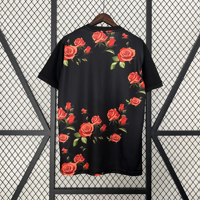Fan Version 2024 Japan Black Rose Version Soccer Jersey Football Shirt