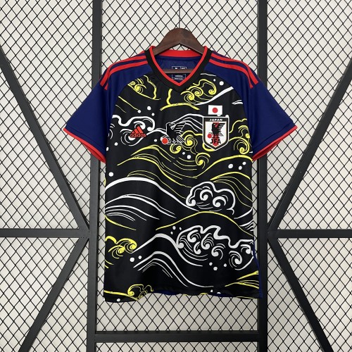 Fan Version Japan 2024 Black/Blue Special Version Soccer Jersey Football Shirt