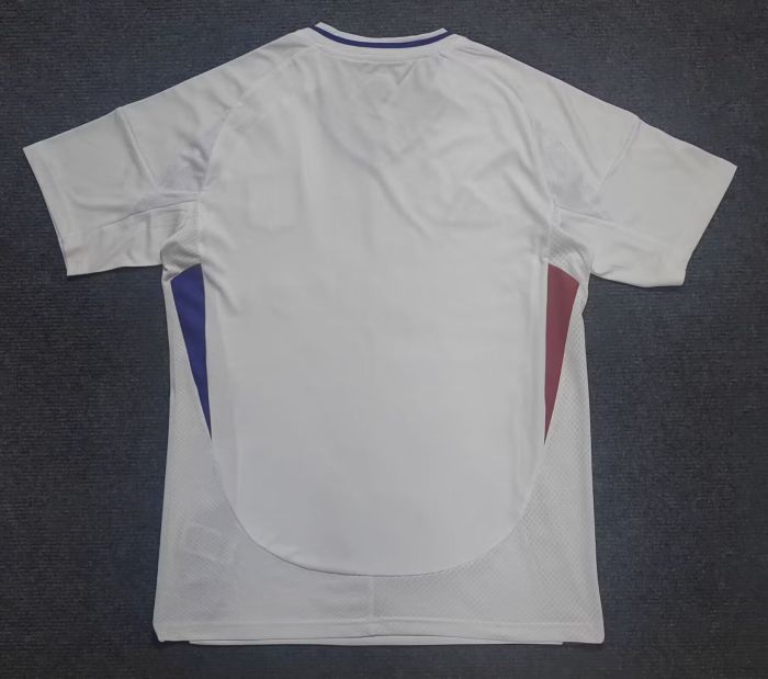 Fan Version 2024-2025 Lyon Home Soccer Jersey Olympique Lyonnais Football Shirt