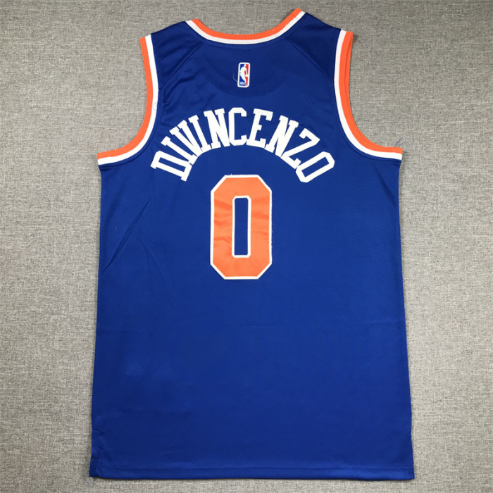 New York Knicks DIVINCENZO 0 Blue NBA Shirt Basketball Jersey