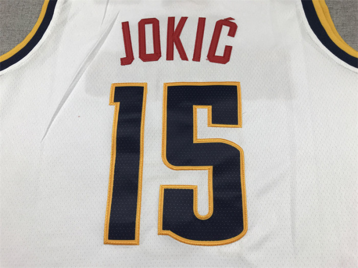 Unisex Jordan Brand Nikola Jokic 15 White Denver Nuggets Swingman Jersey