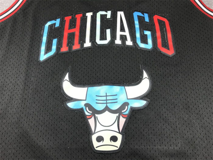 Mitchell&ness 1997-98 Chicago Bulls 23 JORDAN Basketball Shirt Black NBA Jersey