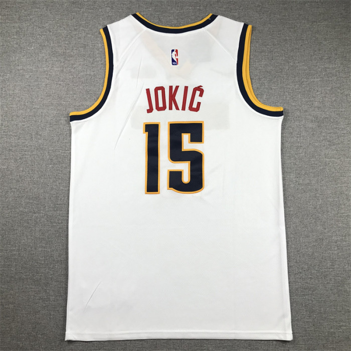 Unisex Jordan Brand Nikola Jokic 15 White Denver Nuggets Swingman Jersey
