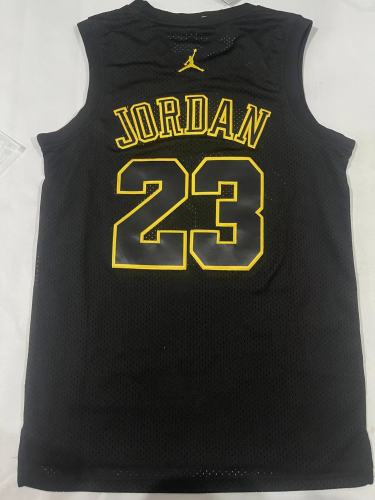 Chicago Bulls 23 JORDAN Black Basketball Shirt NBA Jersey