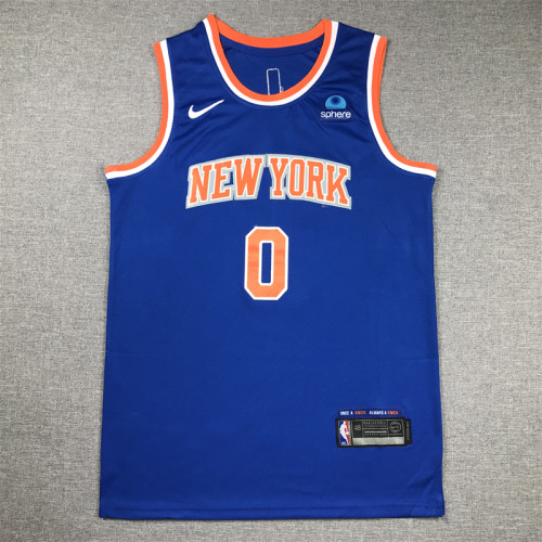 New York Knicks DIVINCENZO 0 Blue NBA Shirt Basketball Jersey